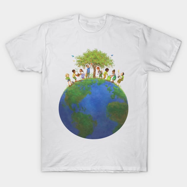 A Planet Like Ours Planet T-Shirt by Kayla Harren